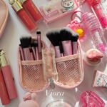 ست ۱۰ تکه براش آرایشی مسافرتی کیف‌دار