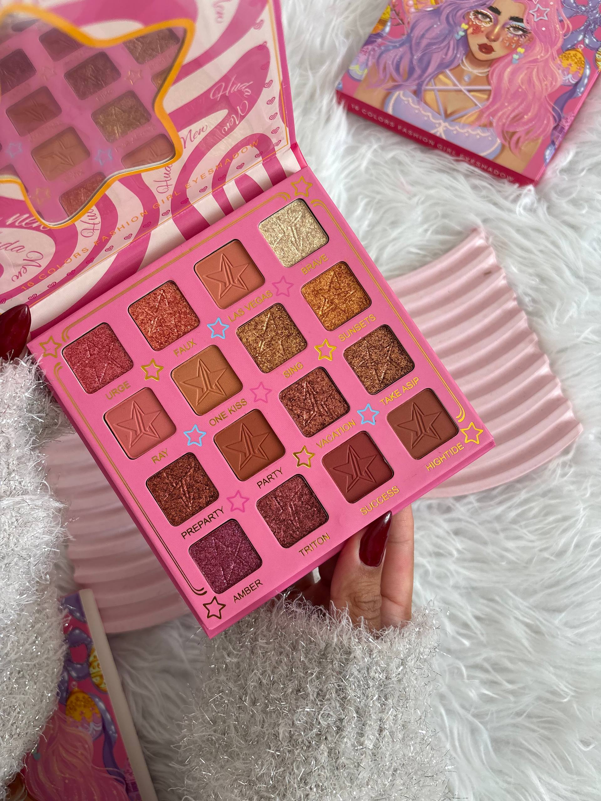 الت سایه چشم ۱۶ رنگ فانتزی مدل Fashion Girl